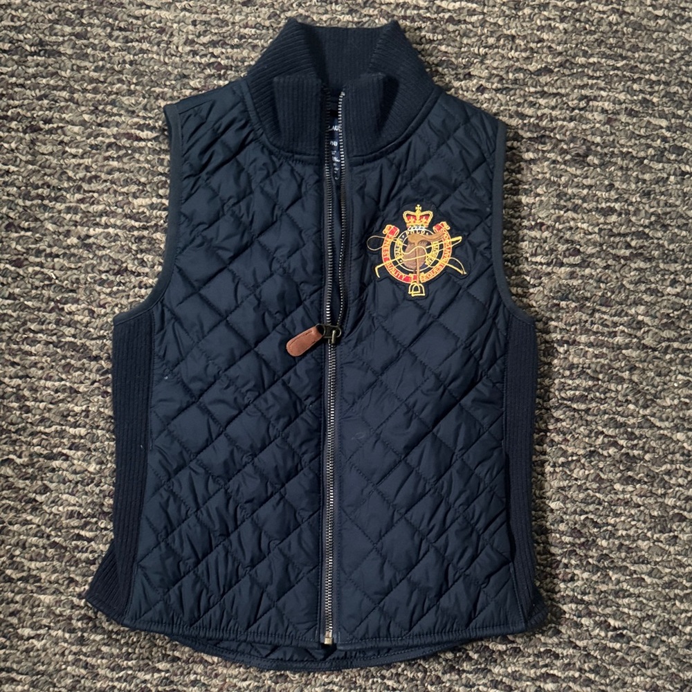 Boys Ralph Lauren Polo Navy Blue Vest